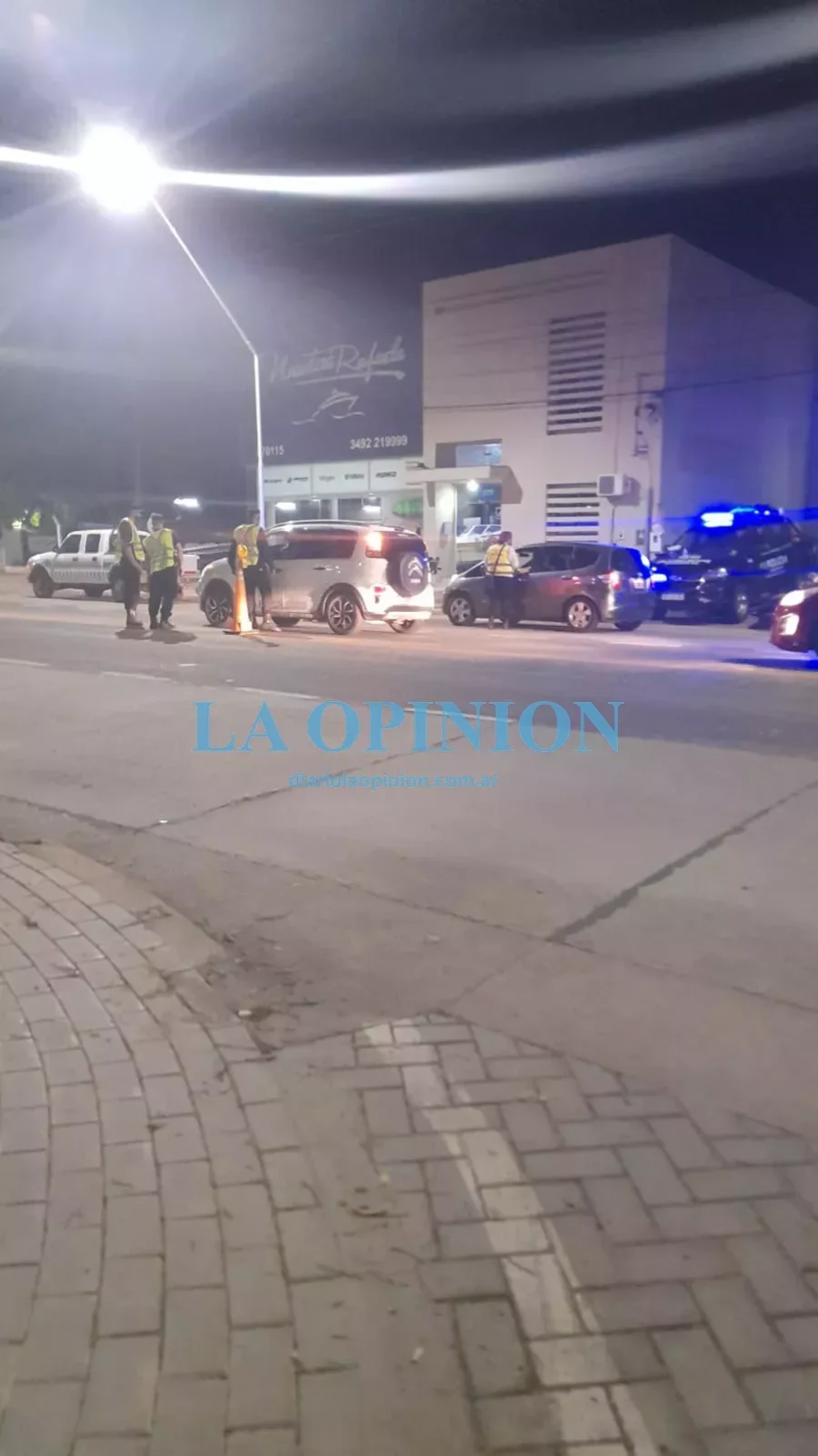 PROCEDIMIENTO. Frente al Balneario municipal, en la madrugada.
