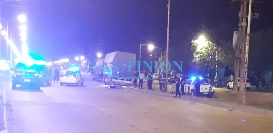 LUGAR DE LA TRAGEDIA.  Anoche, en ruta nacional 34 y avenida Luis Fanti.