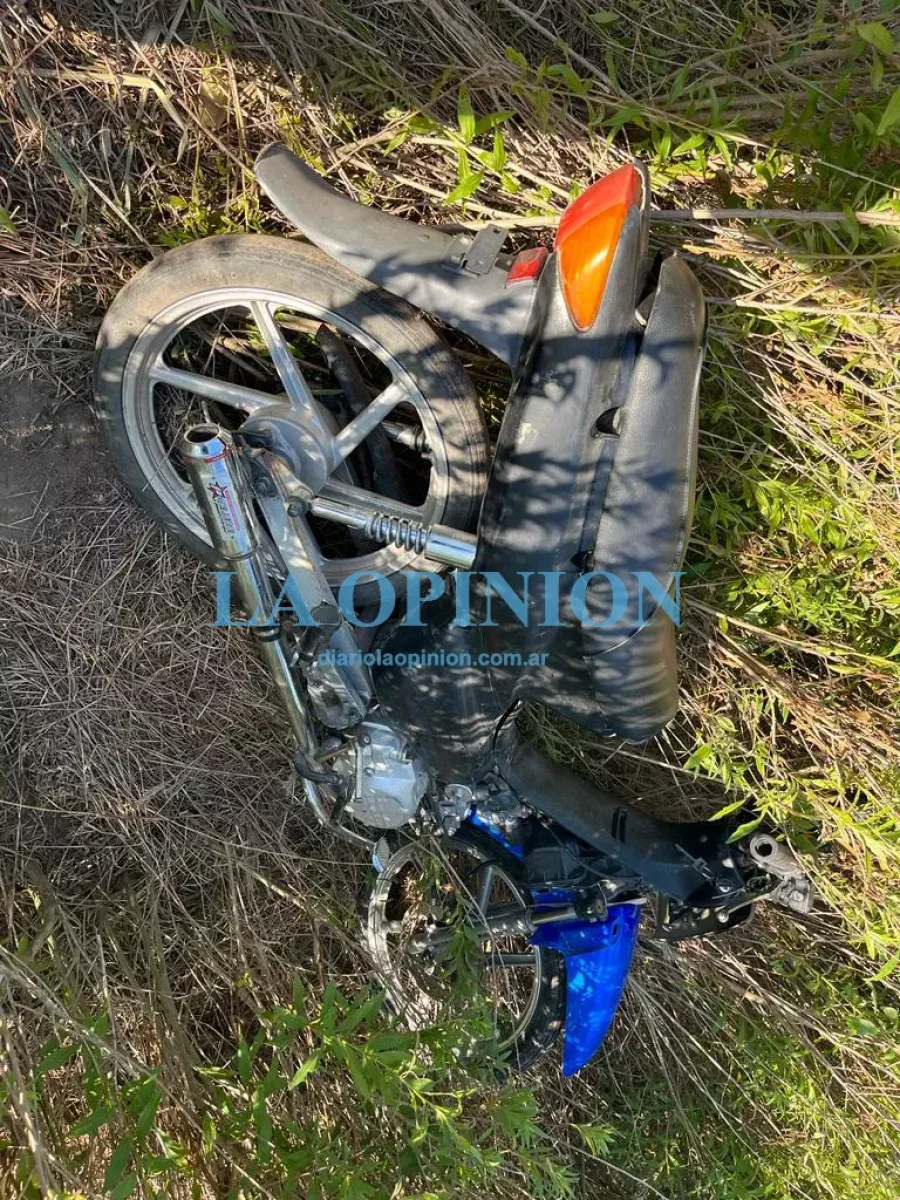 ABANDONADA. Tendr&iacute;a relaci&oacute;n con un robo ocurrido anoche.