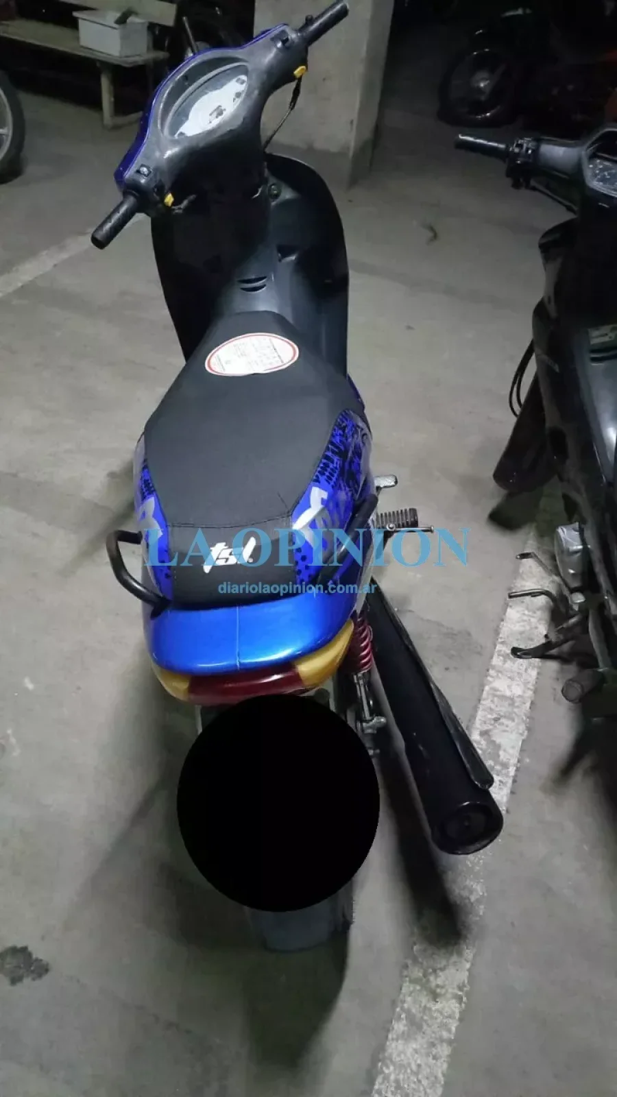 RETENIDA. Una de las motocicletas que terminaron en un dep&oacute;sito municipal.