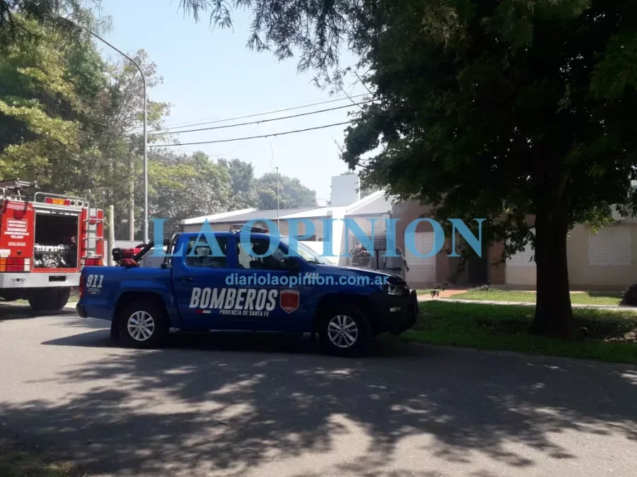 LUGAR DEL HECHO.  Hubo acci&oacute;n de polic&iacute;as y bomberos.