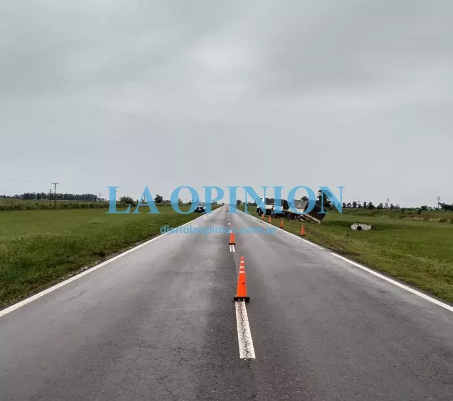 ESCENARIO.  Esta tarde, a la vera de la ruta nacional 34.