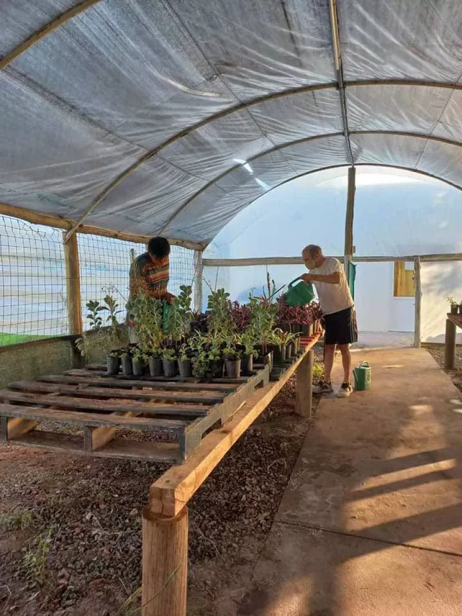 FOTO COMUNICACI&Oacute;N//
PARQUE DE LOS ENCUENTROS. El vivero es una de las actividades que funciona en ese sector ciudadano.