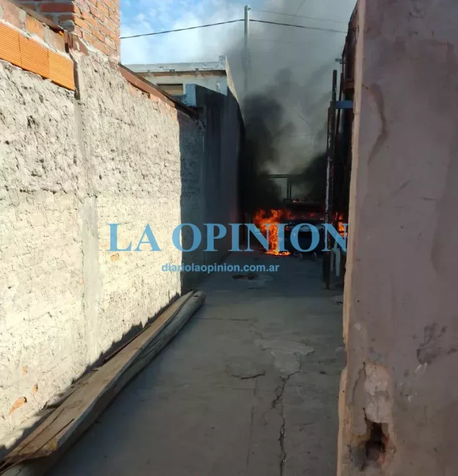 ESCENARIO.  Desde este lugar retiraron a salvo, dos peque&ntilde;os.