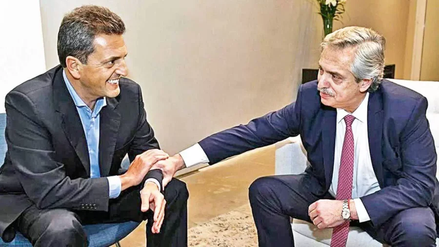 FOTO NA
ENCUENTRO. Sergio Massa y Alberto Fernández se reunieron en la Casa Rosada.