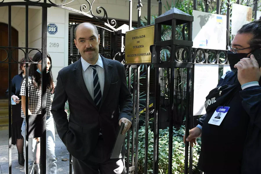 FOTO NASERGIY NEBRAT. En la Embajada de Ucrania.