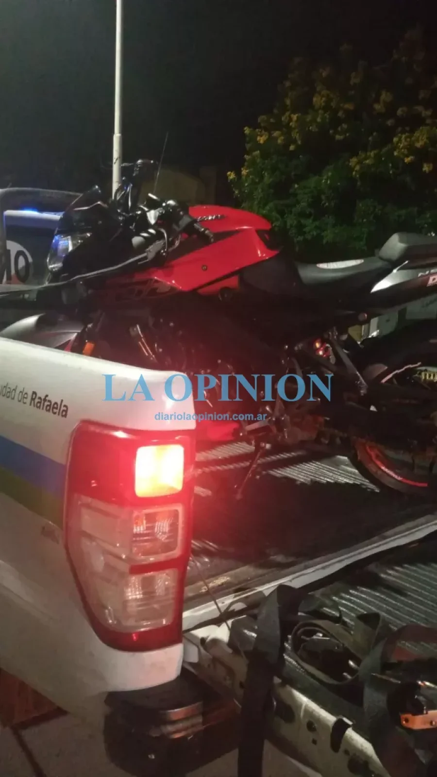 RETENIDA.  Una de las motos incautadas en un procedimiento.