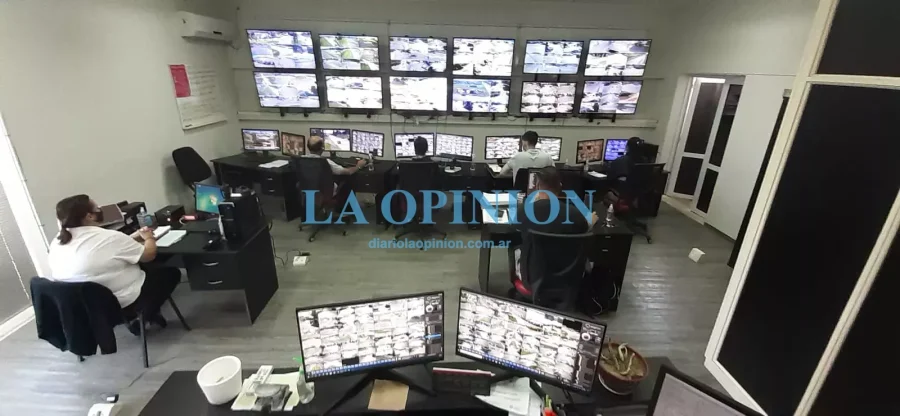 IMAGEN ARCHIVO. CENTRO DE MONITOREO. Desde aqu&iacute; se colabor&oacute; con una actuaci&oacute;n policial.