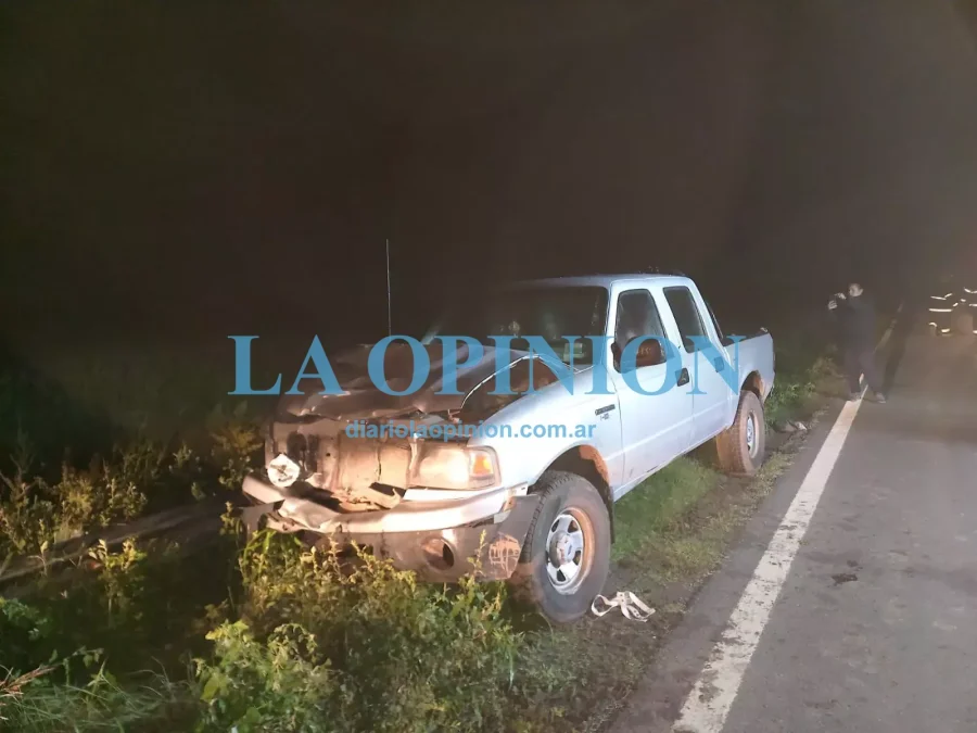 ESCENARIO.  La camioneta involucrada en el siniestro vial.