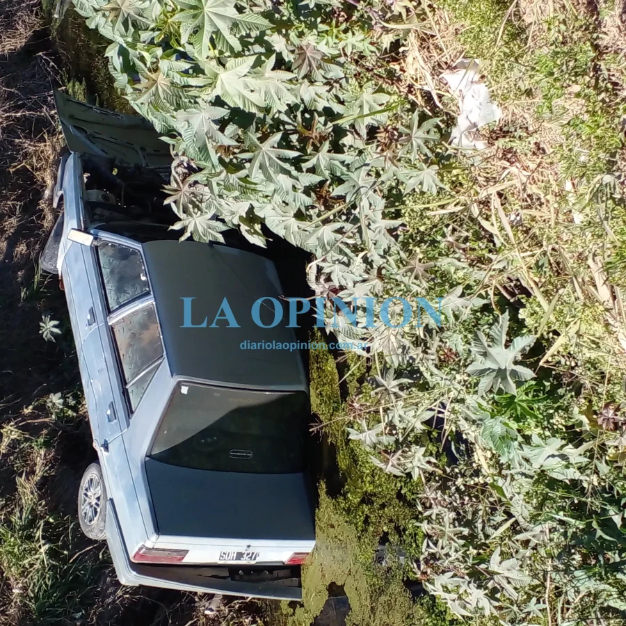 FOTO MELCHIORI. ESCENARIO.  As&iacute; se observ&oacute; al veh&iacute;culo accidentado.