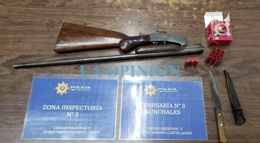 LO SECUESTRADO. Tras la detenci&oacute;n de un sunchalense.