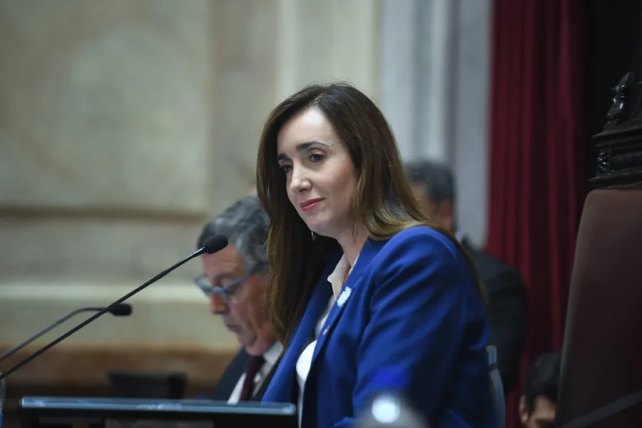 La vicepresidente Victoria Villarruel.
