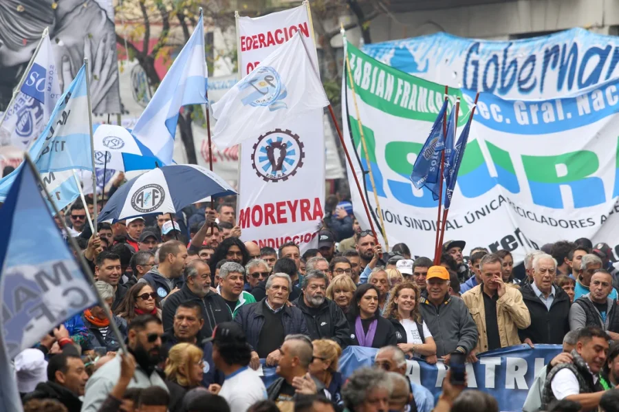 La CGT se moviliz&oacute; en Buenos Aires.