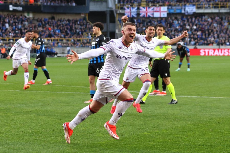 GOLEADOR./ E festejo del ex River.