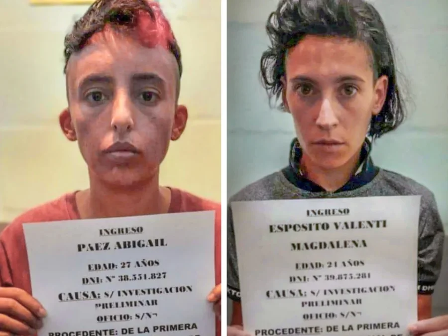 Las dos condenadas a prisi&oacute;n perpetua por el crimen del nene. A la derecha su madre.