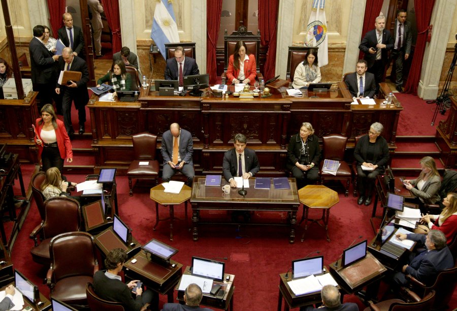 La sesi&oacute;n especial del Senado por la presencia de Nicol&aacute;s Posse.