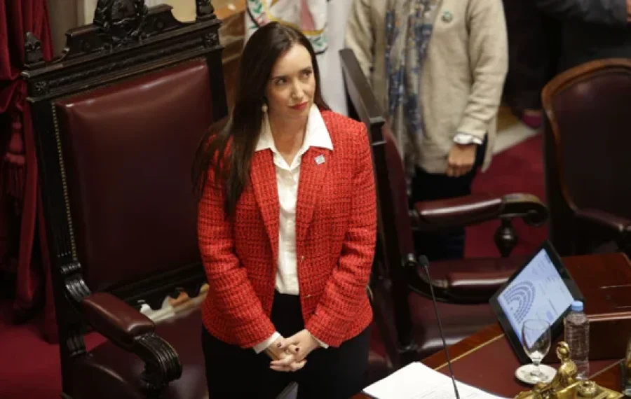 La vicepresidenta de la Naci&oacute;n y titular del Senado, Victoria Villarruel.