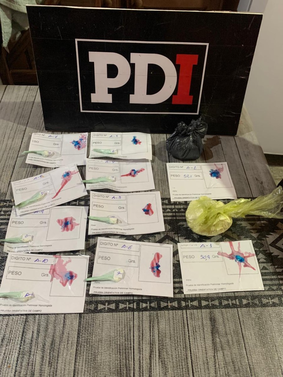 La coca&iacute;na secuestrada en el operativo.