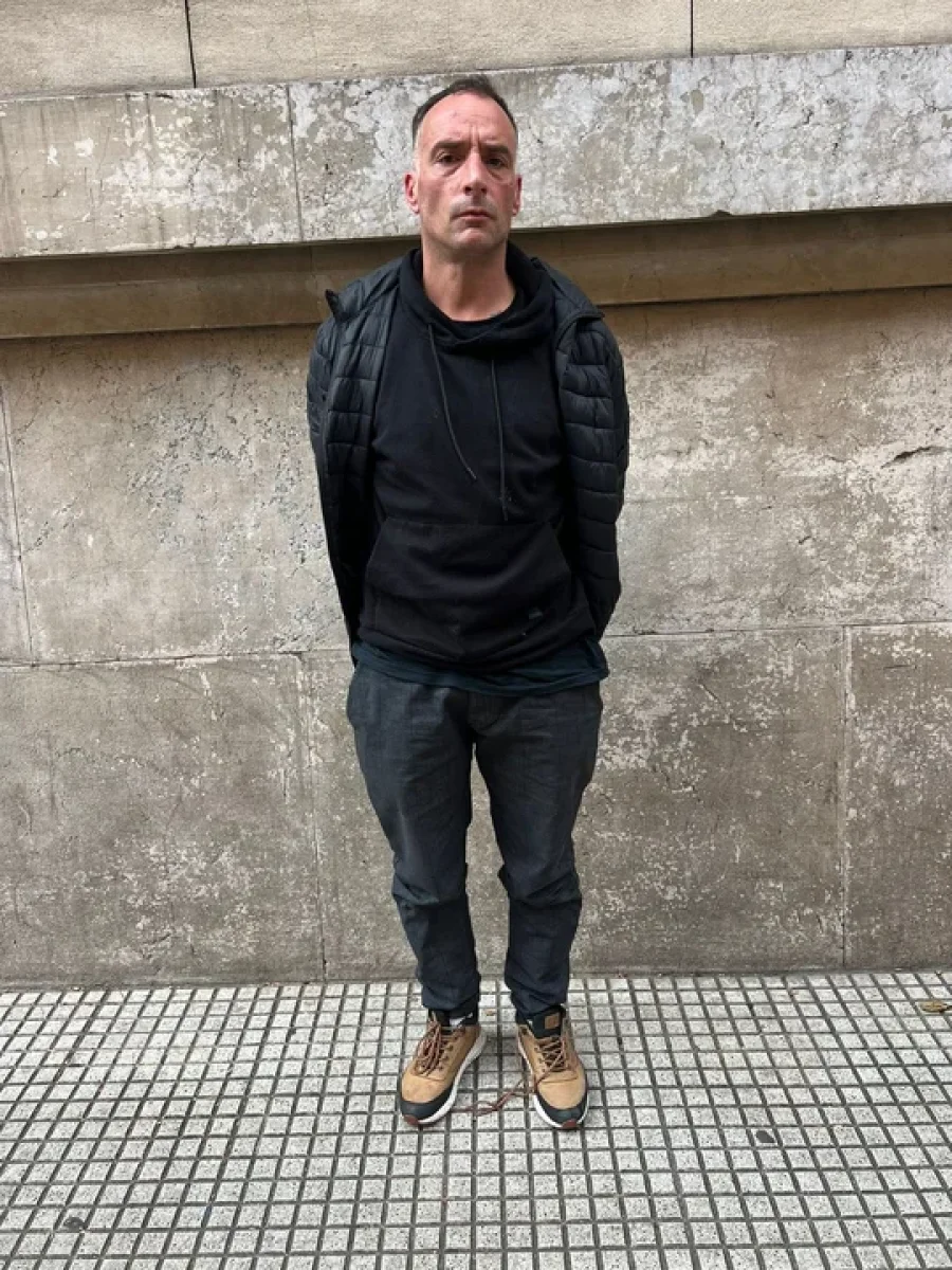 Dami&aacute;n Berruet, la persona detenida en la zona de estacionamiento de la Corte Suprema de Justicia.