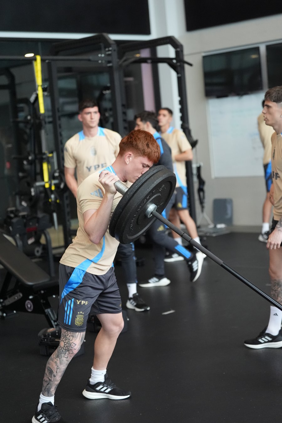 EN EL GIMNASIO./ Valent&iacute;n Barco.