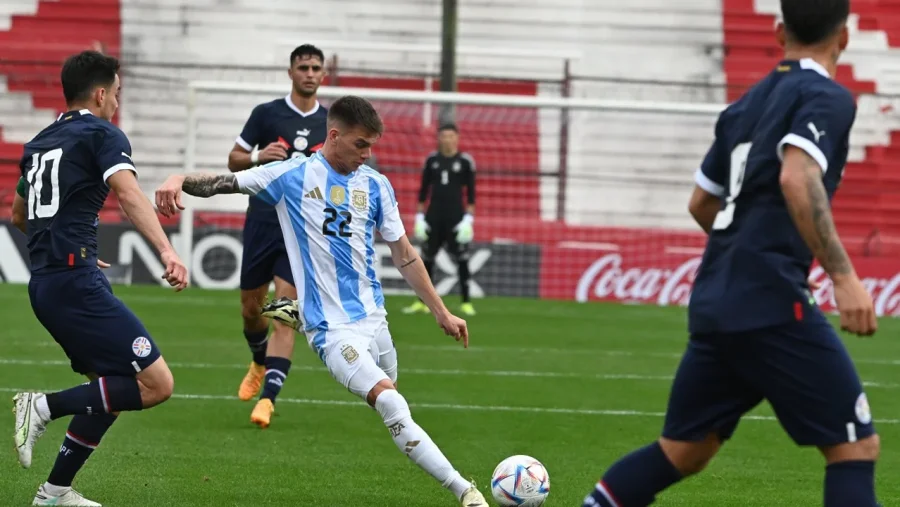 LA SUB-23 DE ARGENTINA APLAST&Oacute; A PARAGUAY EN EL DUC&Oacute;