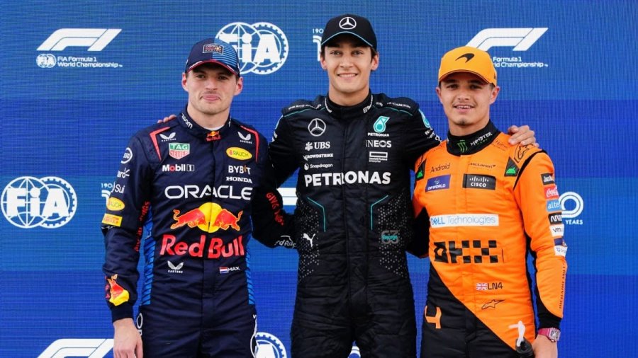 Max Verstappen, George Russell y Lando Norris fueron los tres mejores en Canad&aacute;.