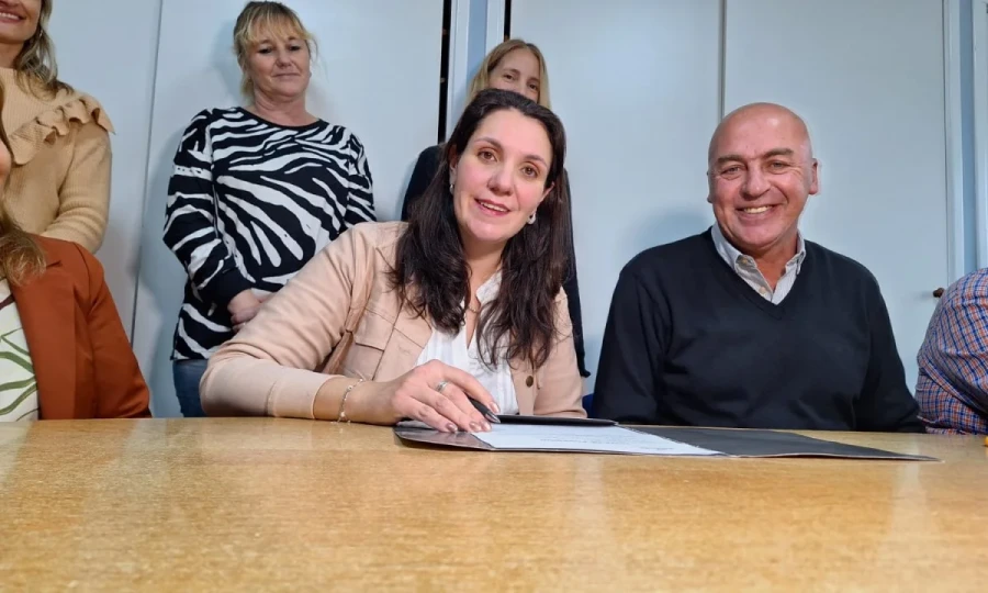 ASUNCIÓN. Natali Rolle junto a Marcelo Dellaporta.