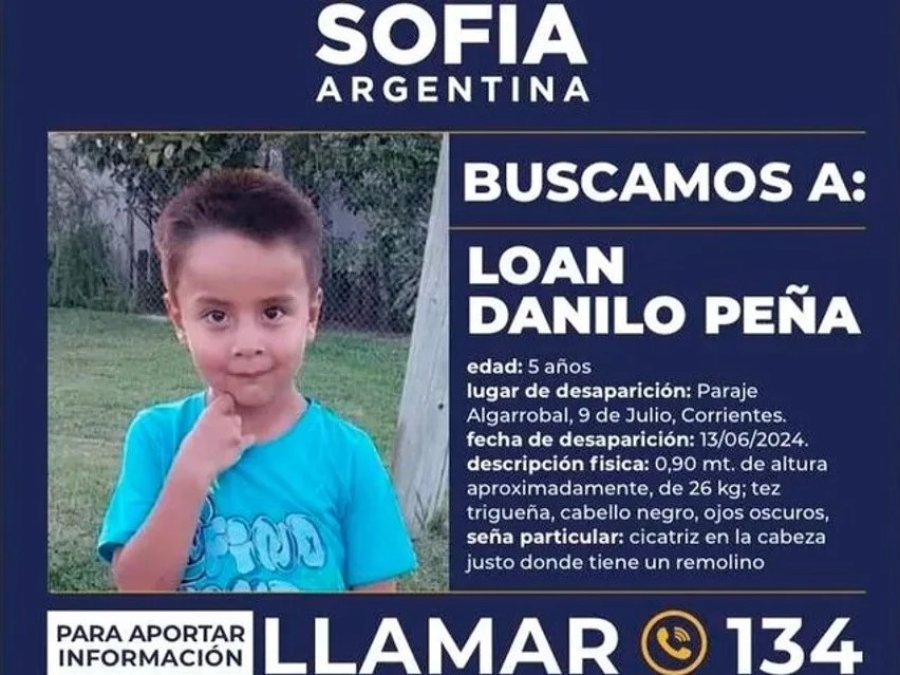 Las autoridades nacionales activaron el programa Alerta Sof&iacute;a por Loan.