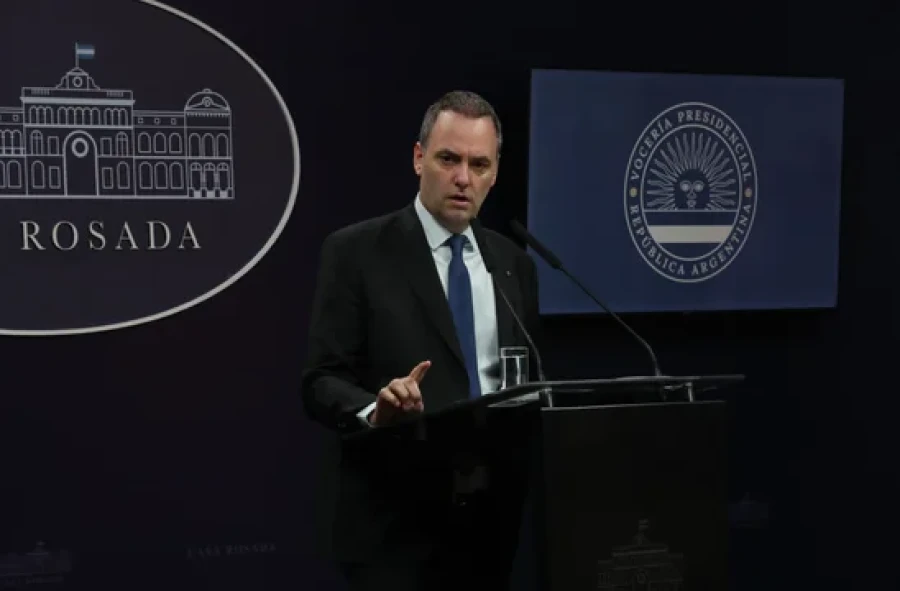 El vocero presidencial, Manuel Adorni.