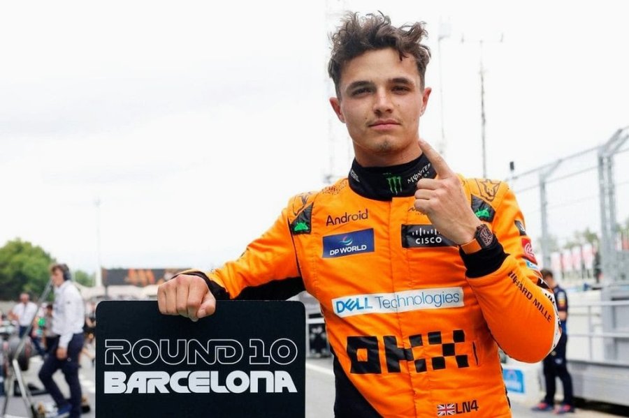 Lando Norris consigui&oacute; la pole en su &uacute;ltimo intento en el Gran Premio de Espa&ntilde;a.