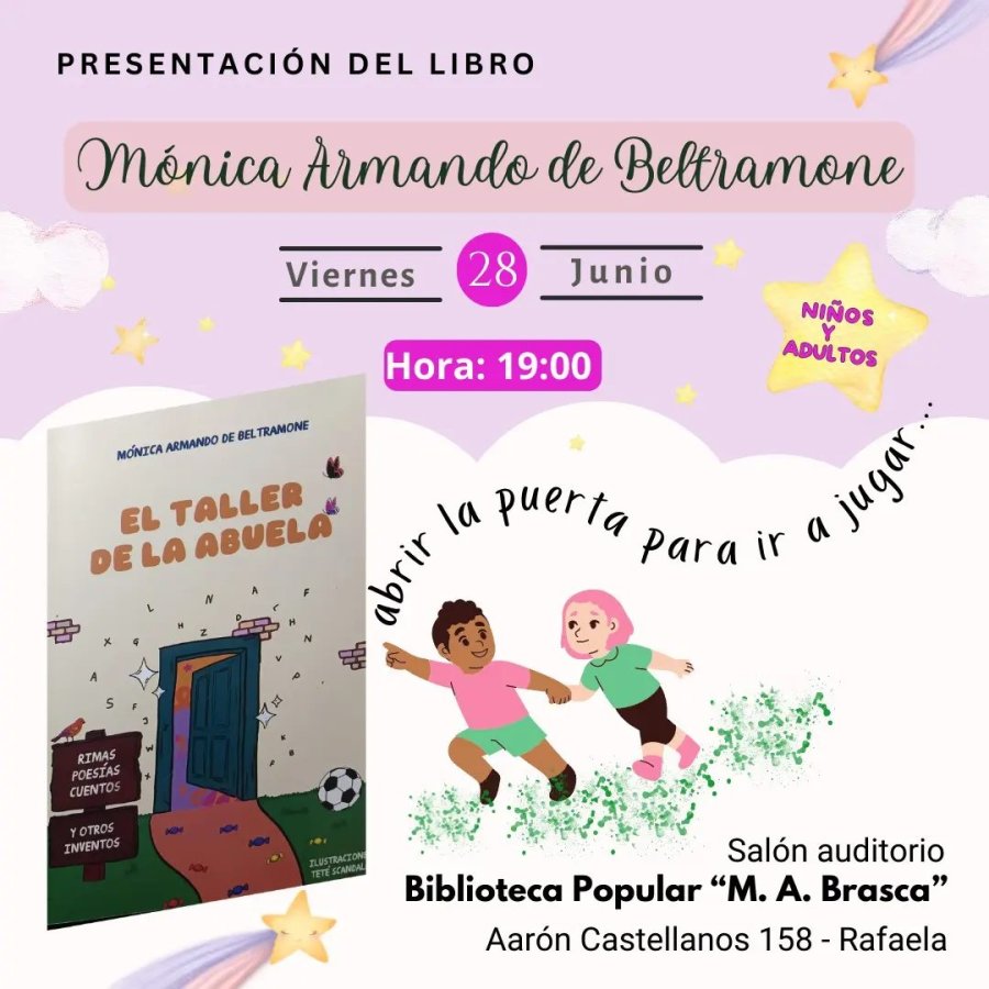 CONVOCATORIA. Cartel invitando a la actividad cultural.