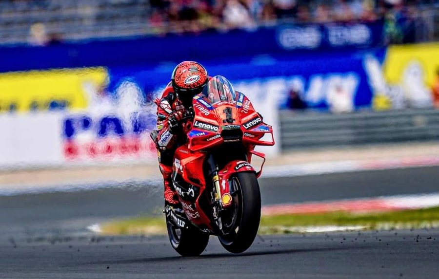 Francesco Bagnaia fue la referencia del viernes con la Ducati en el circuito de Assen.