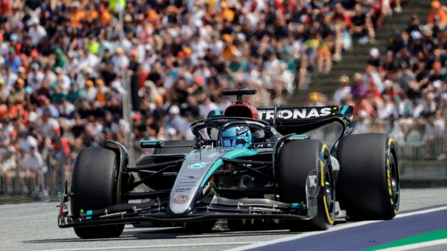 George Russel y el Mercedes terminaron ganando en el Red Bull Ring de Austria.