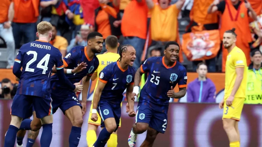 FESTEJO./ Pa&iacute;ses Bajos aport&oacute; una de las goleadas del torneo.