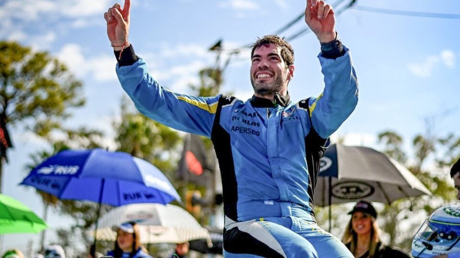 Esteban Gini festej&oacute; su primera victoria en la categor&iacute;a en la carrera de Rafaela.
