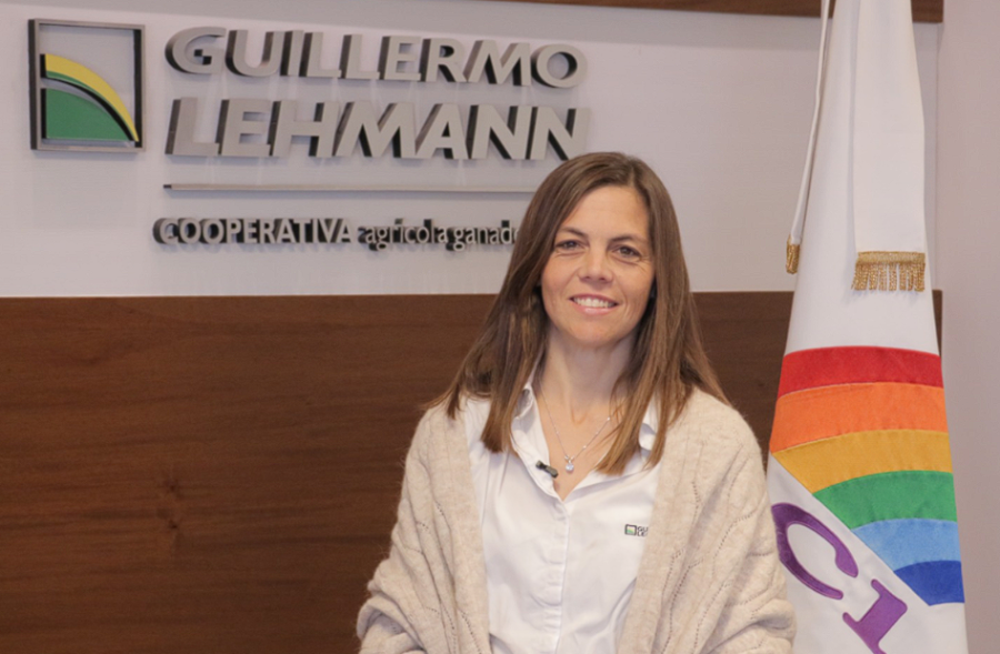 EJEMPLO. Por los valores del cooperativismo, Cecilia Karlen ponder&oacute; el rol social y productivo de "la Lehmann"