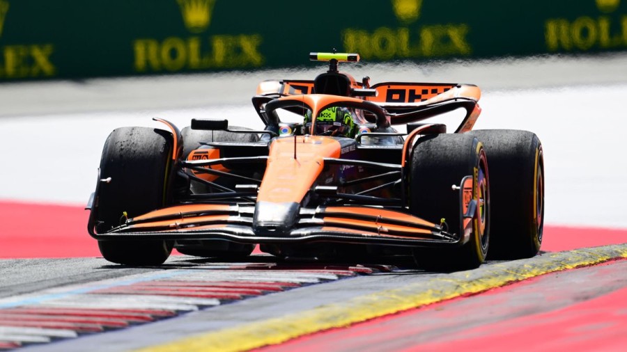 Lando Norris enabez&oacute; el doblete de McLaren en las pr&aacute;cticas de la F&oacute;rmula 1.