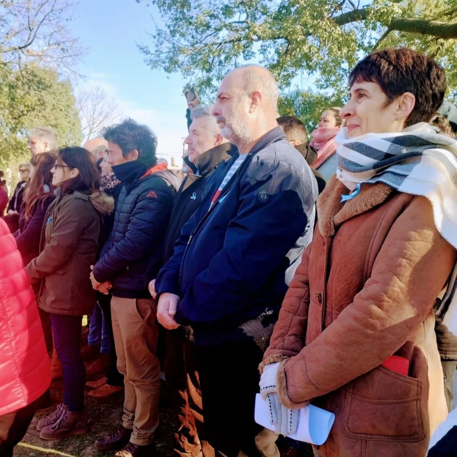 CEREMONIA.Las autoridades durante el acto del pasado 9.