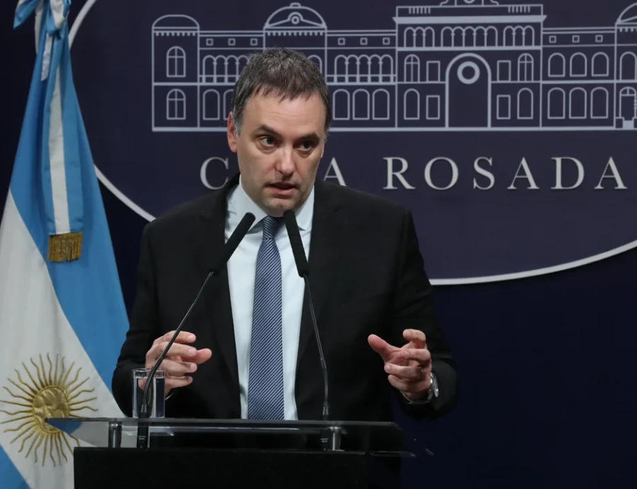 El vocero presidencial, Manuel Adorni.