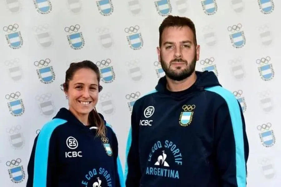 Roc&iacute;o S&aacute;nchez Moccia y Luciano De Cecco, los abanderados argentinos en Paris 2024.
