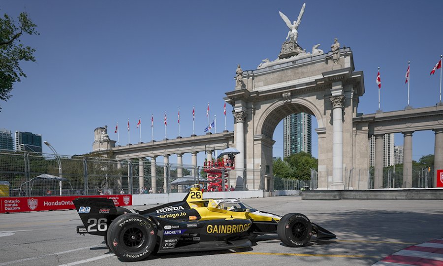 Colton Herta fue el mejor en el trazado callejero de Toronto.