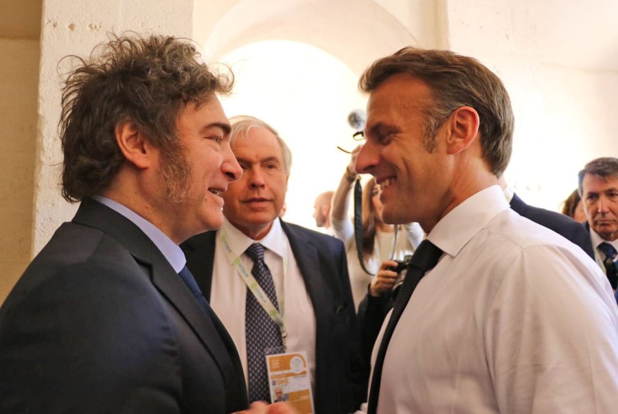 Milei se reunir&aacute; a solas con Macron tras la pol&eacute;mica con Francia que provoc&oacute; Villarruel.
