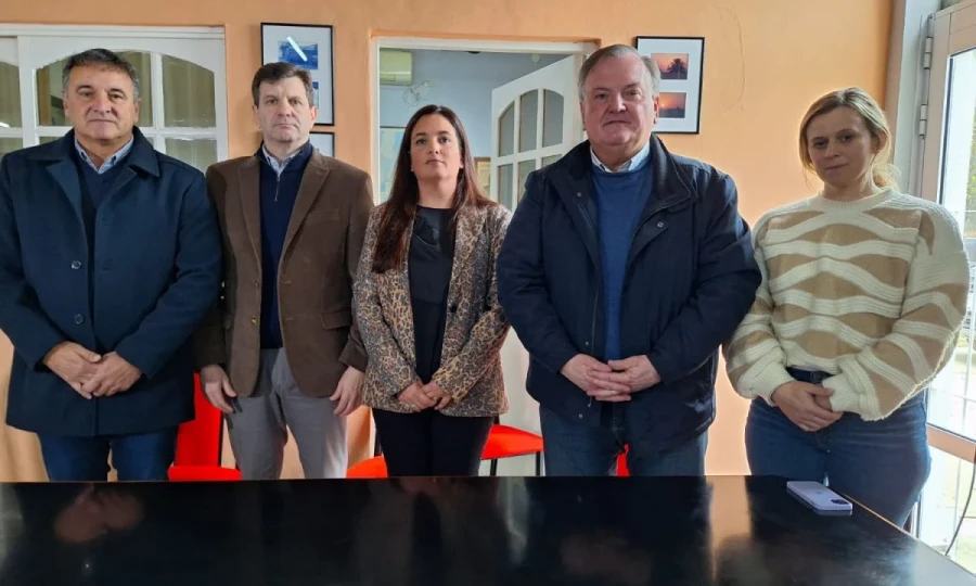 Un instante del acto de hoy.