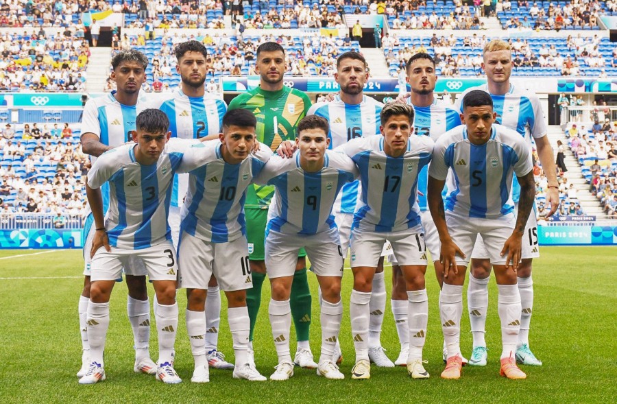SELECCI&Oacute;N SUB 23. El equipo que le gan&oacute; a Ucrania el martes pasado.