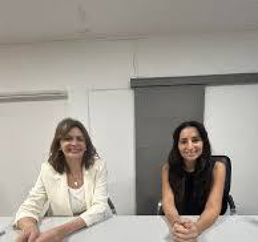 Laura Balduino y Carolina Giusti, autoras de la herramienta aprobada.