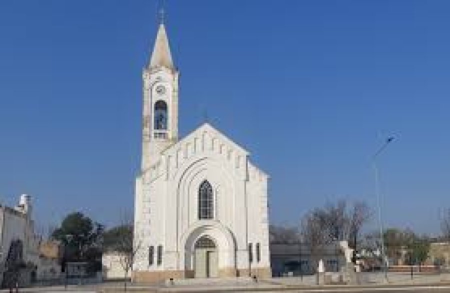 El templo erigido en honor a la Santa Patrona.