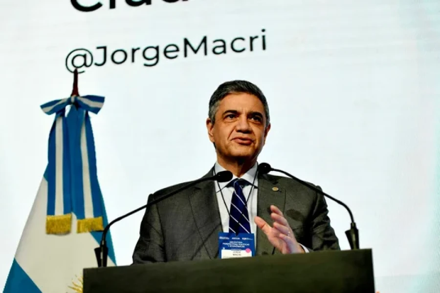 El jefe de Gobierno porte&ntilde;o, Jorge Macri, en el Council de las Am&eacute;ricas.