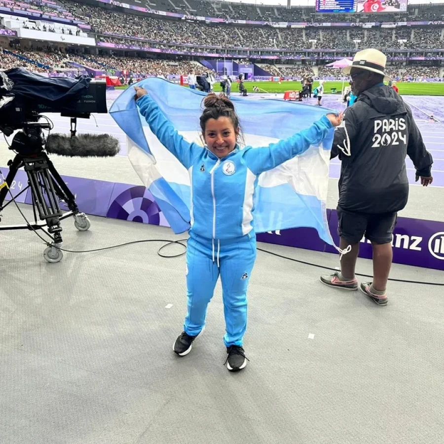 FELIZ./ La deportista entrerriana.