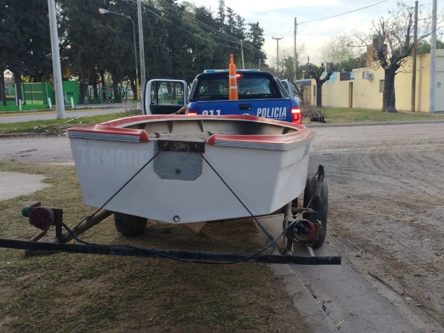 El bote fue robado en un galp&oacute;n en zona rural de Tacural y hallado -ya vendido- en Sunchales.
