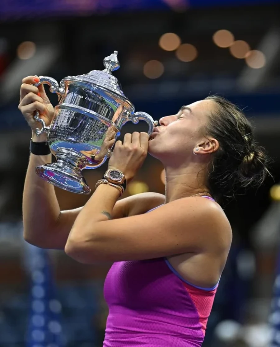 CAMPEONA. La tenista de Bielorrusia.